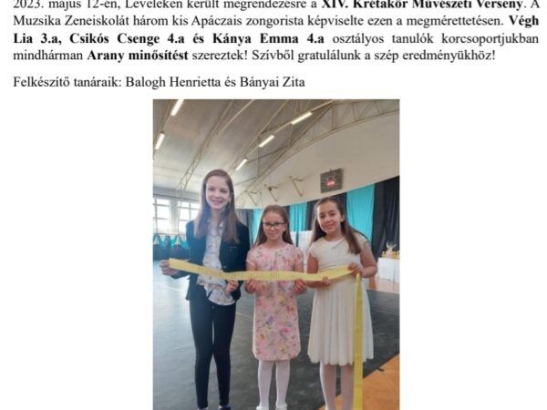 XIV. Krétakör Művészeti Verseny